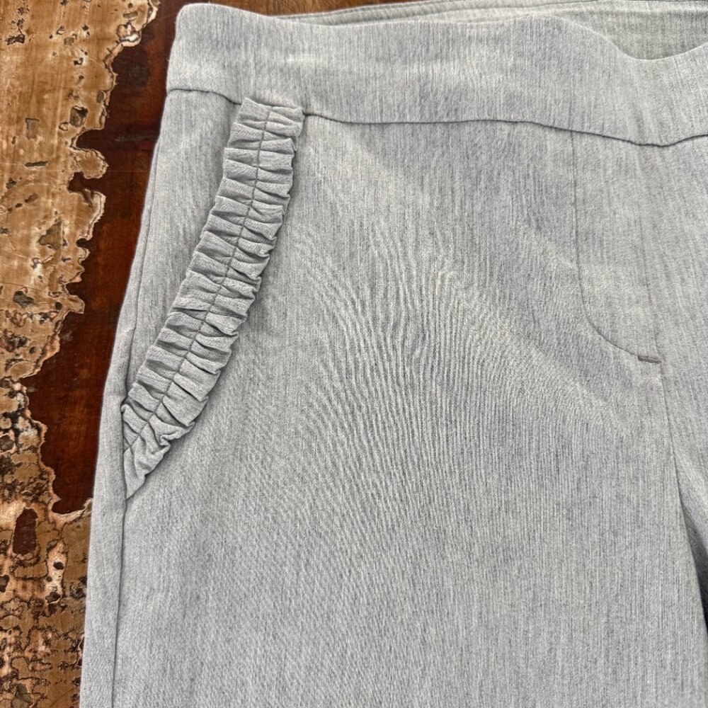 Briggs Pull On Gray Capri Pants Size 8 - Picture 3 of 7